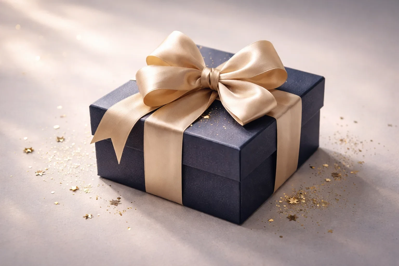 Symbolisches Geschenkpaket repräsentiert Willkommensbonus-Angebot